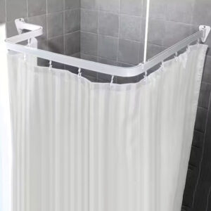 Euro Showers Bendi Curtain Rails white