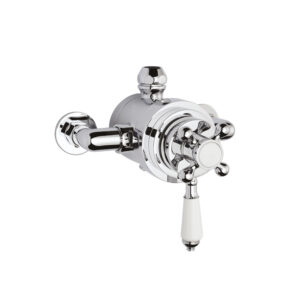 Twin Thermostatic Shower Valve Chrome 160 149 136