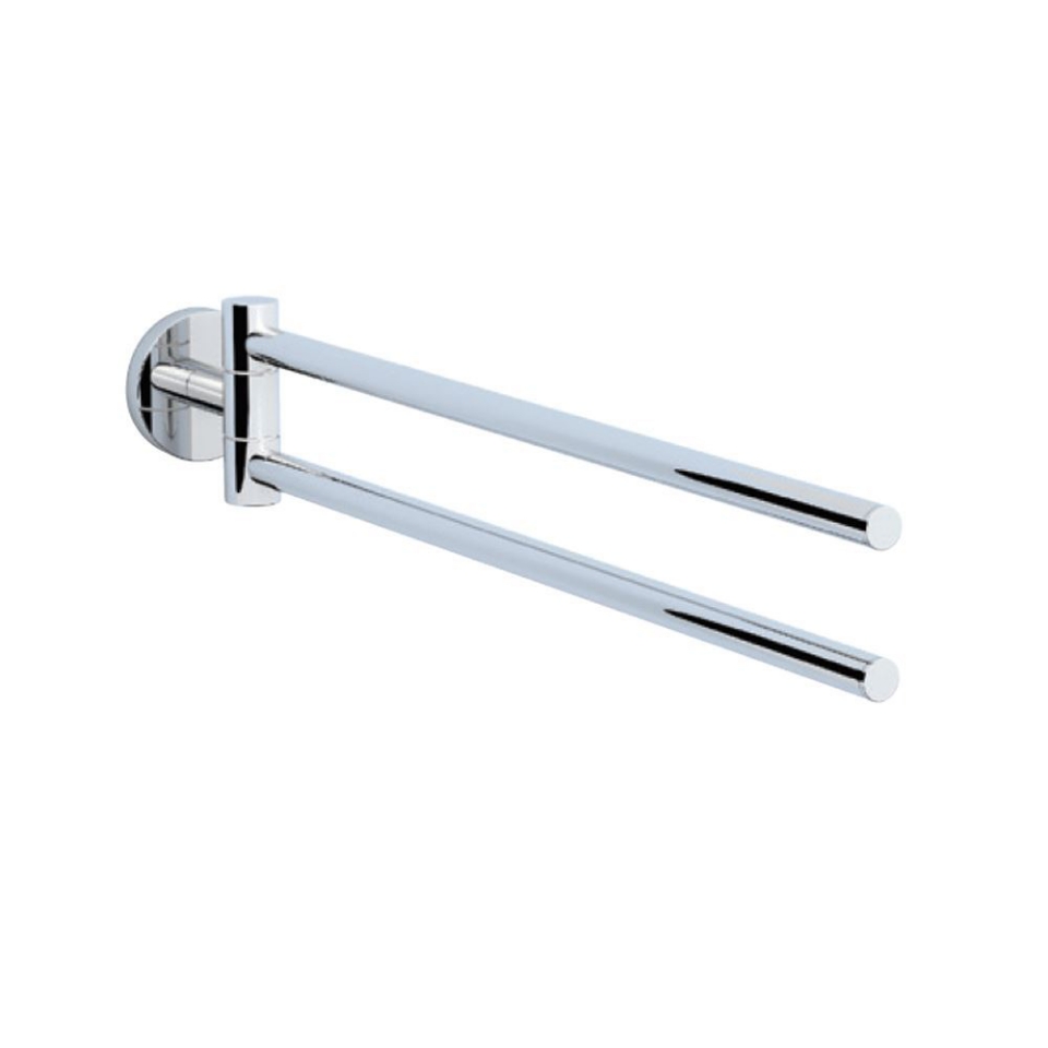 Jaquar Continental Swivel Towel Holder Twin Type, Stainless Steel