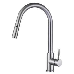 Alfred Victoria Stainless Steel Pull Out Kitchen Sink Mixer