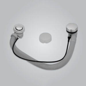 Drain Pipe 80cm With Overflow For Kubix, Alive, Fonte, Vignette Prime & Fusion