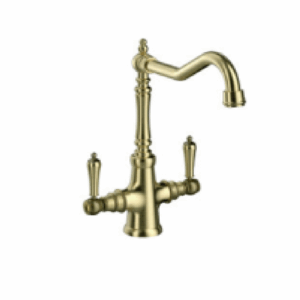 Alfred Victoria Brushed Brass Traditional kitchen mixer