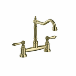 Alfred Victoria Brushed Brass Traditional kitchen mixer