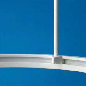 Euro Showers Professional Shower Curtain Rails - Rigid (white)