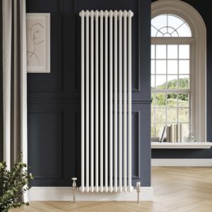 Newcastle Towel Radiators 2 Column-White Towel Rail 1500h x 335w x 70d