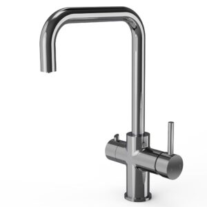 Ellsi 3 in 1 Boiling Hot Water Kitchen Sink Mixer Tap - Matt Black Inc Boiler Tank & Filter