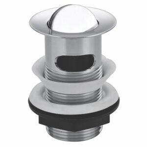 Black Round Slotted Basin Waste