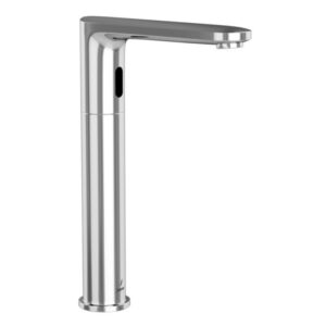 Opal Prime High Neck Sensor Tap for Wash Basin Deck mounted Complete with Control Box & Pre-mixed Water Supply Kit (9V transformer)