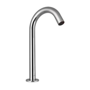 Blush High Neck Deck Mounted Sensor Tap with Control Box & Pre-mixed Water Supply Kit (Battery Operated)