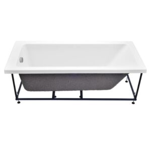 Fonte 1600x700x420mm Built-In Bath Tub With Powder Coated MS Frame