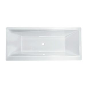 Kubix 1800x800x470mm Built-In Bath Tub With Powder Coated MS Frame