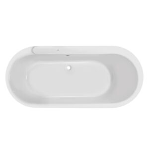Opal Prime 1800x800x470 Built-In Bathtub With Powder Coated Ms Frame
