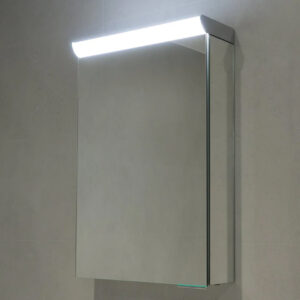 Wave LED Aluminium Cabinets with Mirror Sides